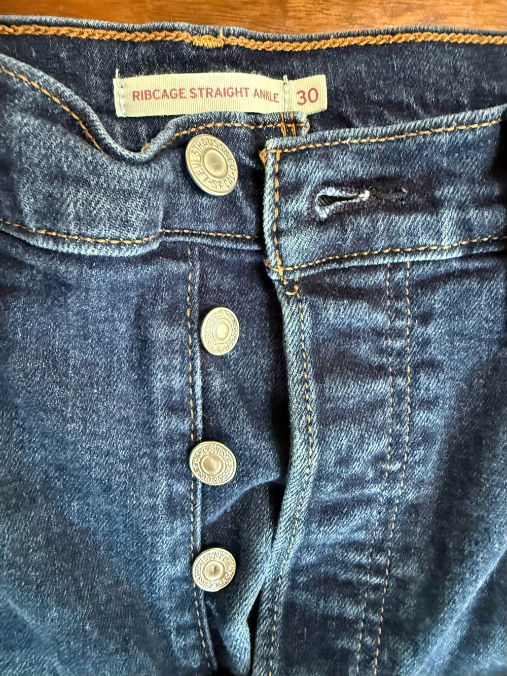 Levi's Ribcage Straight Ankle Women's Jeans - Dark Blue